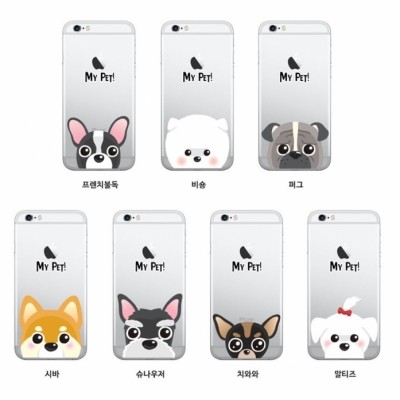 마이펫 투명 젤리 케이스 (갤럭시 아이폰 LG 140기종), , 코지, 