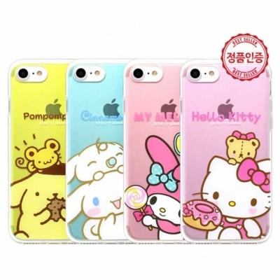 산리오 캐릭터즈 쿠킹 투명 젤리 케이스 갤럭시(갤럭시 아이폰 LG 140기종)