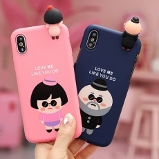 아저씨와 소녀 어부바 소프트 젤리 케이스 (갤럭시 아이폰 LG 100기종)