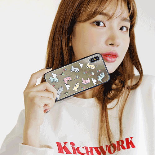 공룡 패턴 미러 범퍼 케이스 (갤럭시 아이폰 LG 80기종), , 코지, 