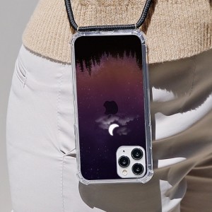밤하늘달 스트랩 방탄 젤하드 케이스 (갤럭시 아이폰)